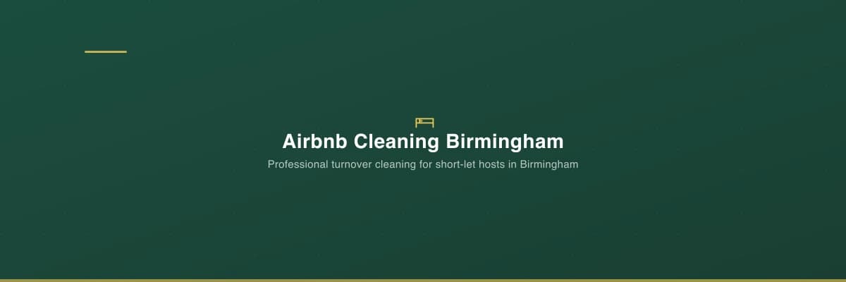 Airbnb turnover cleaning service in Birmingham with fresh linen and staging