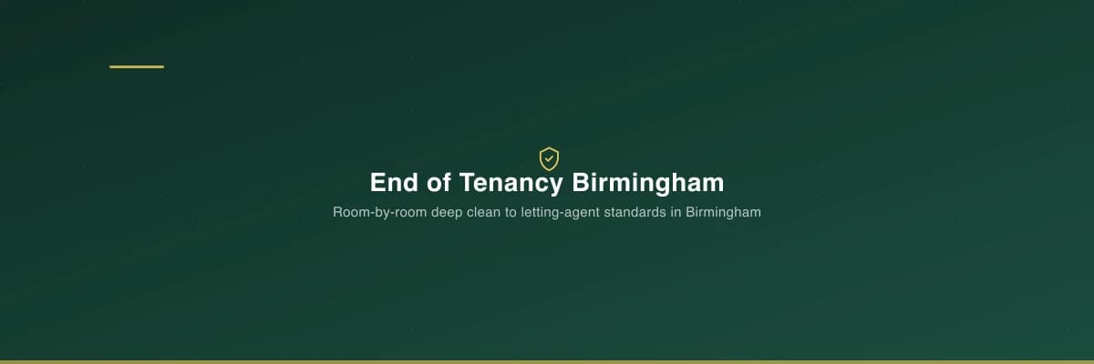 End of tenancy deep clean in a Birmingham flat ready for letting agent inspection