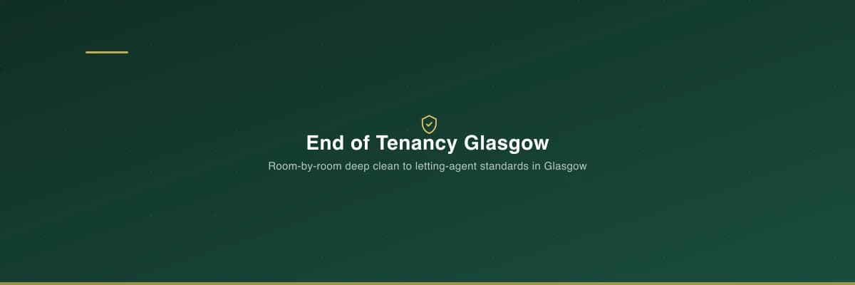 End of tenancy deep clean in a Glasgow flat ready for letting agent inspection