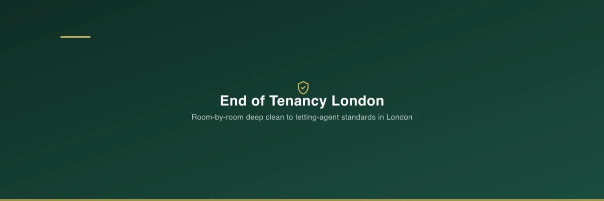 End of tenancy deep clean in a London flat ready for letting agent inspection